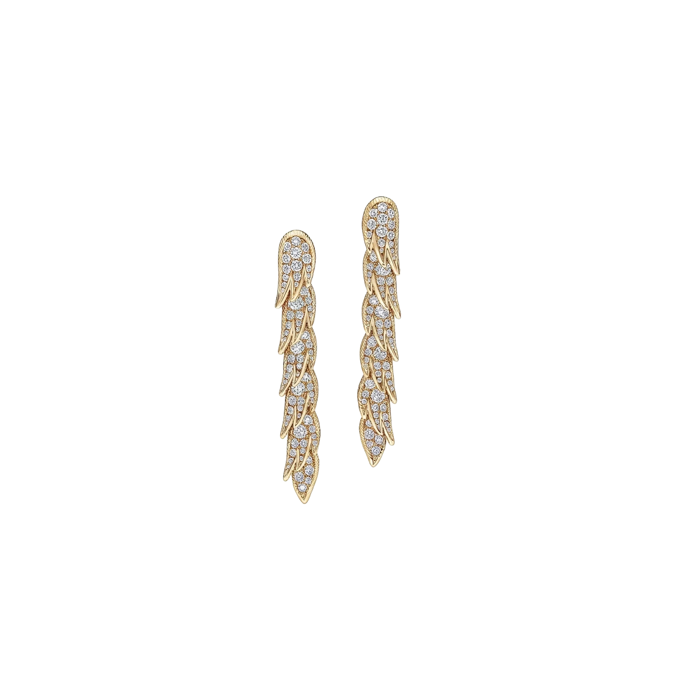 TIFFANY WINGS DROP EARRINGS IN PLATINUM WITH DIAMONDS 75366388  02